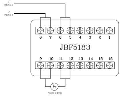 JBF5016湖北气体灭火控制器控制气溶胶湖北气灭装置接线